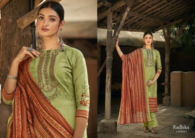 Azara Mussaret Vol 21 By Radhika Printed Cotton Dress Material Catalog